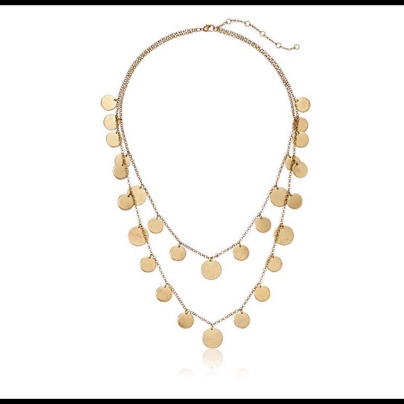 Panacea Jewelry - Panacea Gold Two Row Disk Strand Necklace, 28
